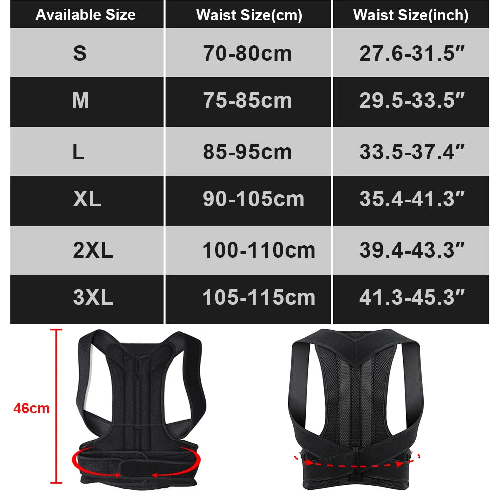 Adjustable Back Support Posture Corrector