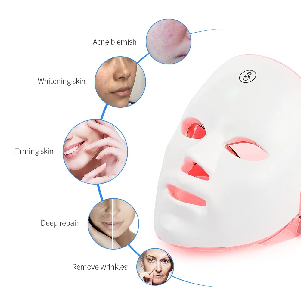 7-Color LED Facial Mask