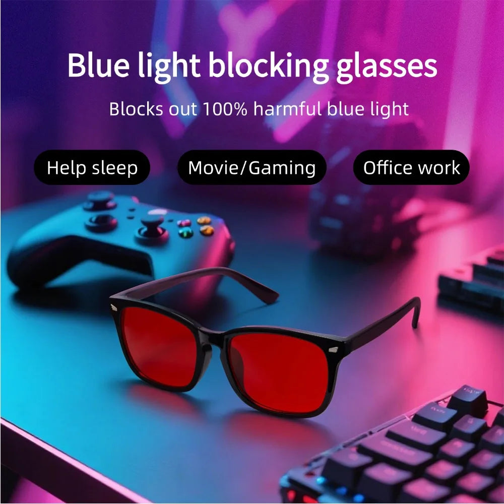 Anti Blue Light Red-Tint Glasses