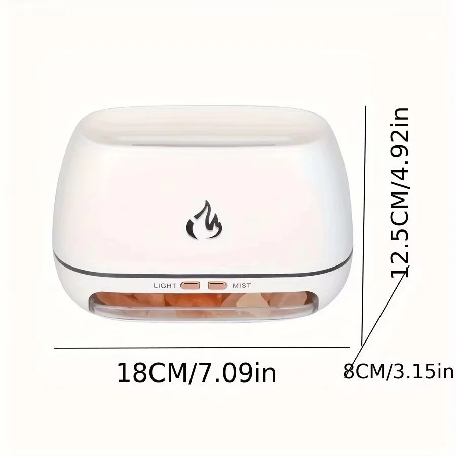 3D Flame Salt Stone Humidifier