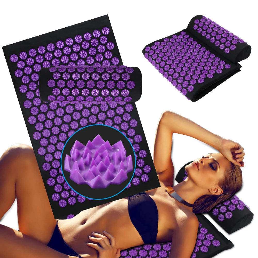 Acupressure Yoga Mat & Pillow Set