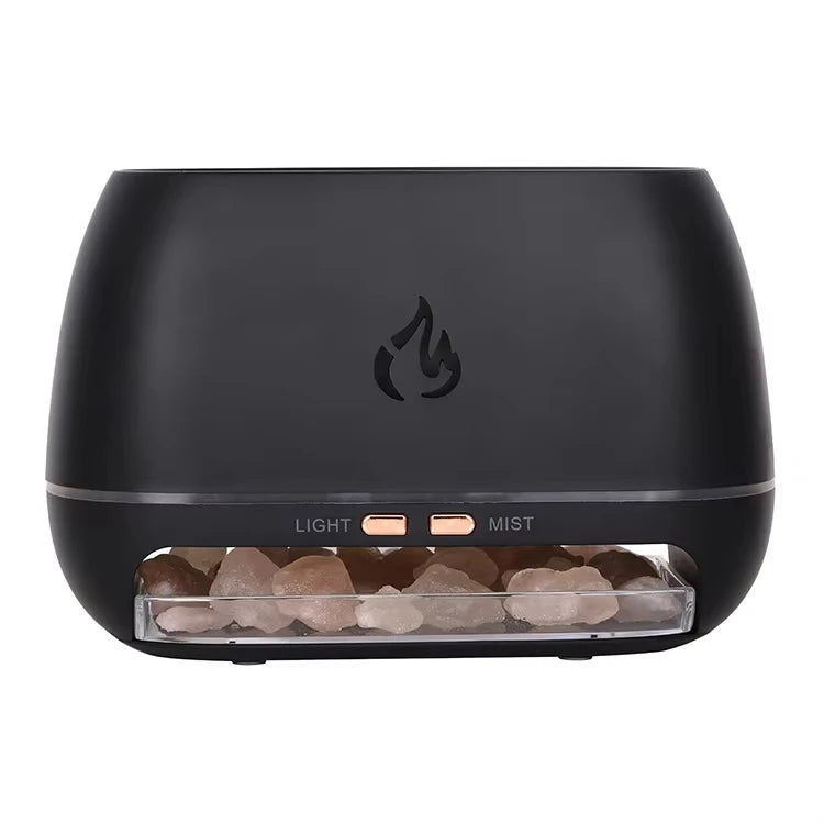 3D Flame Salt Stone Humidifier