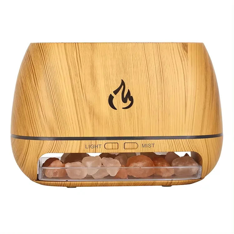 3D Flame Salt Stone Humidifier