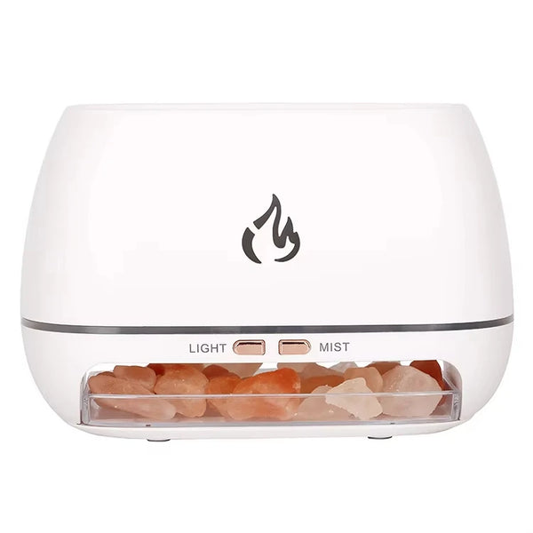 3D Flame Salt Stone Humidifier