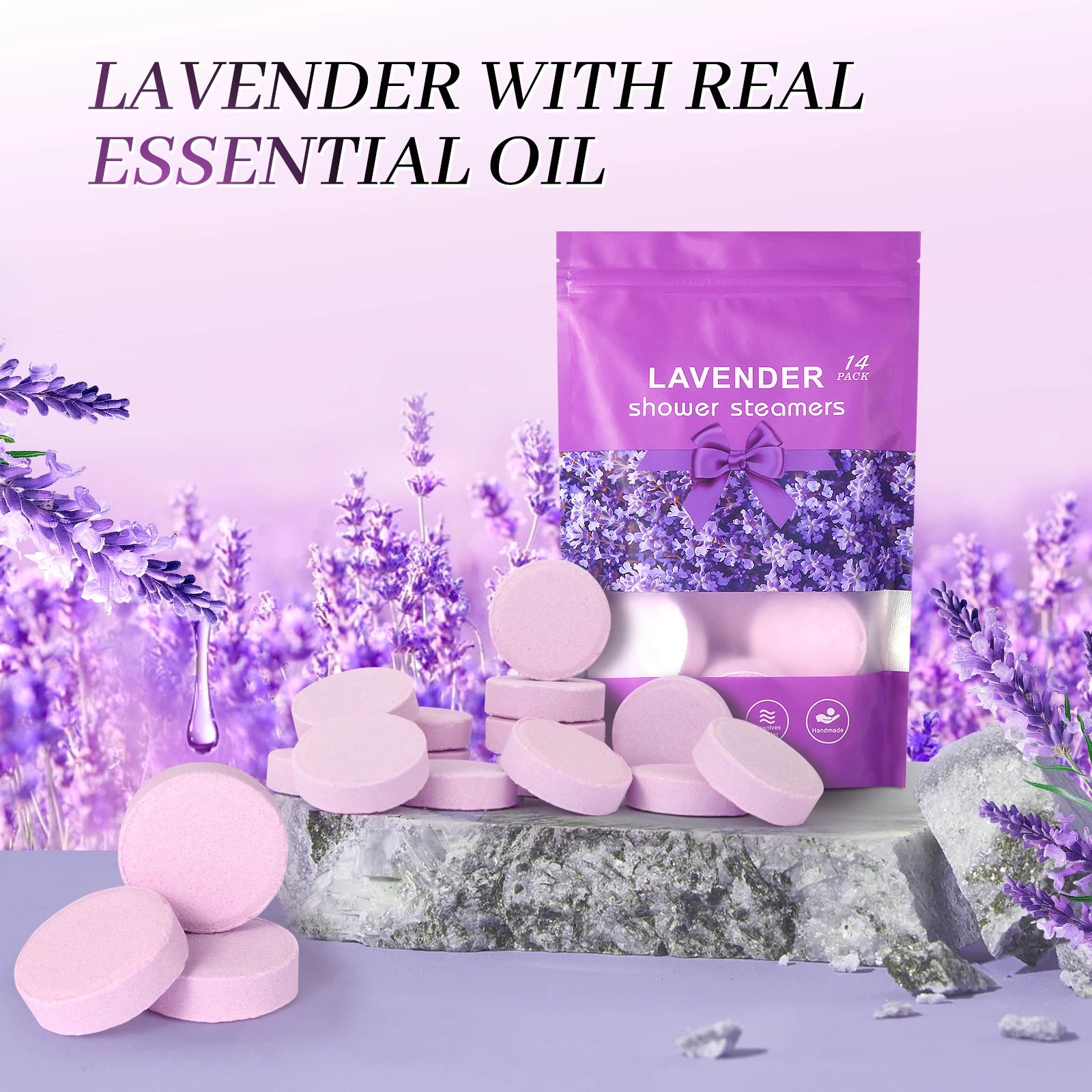 Lavender Shower Bomb Tablets