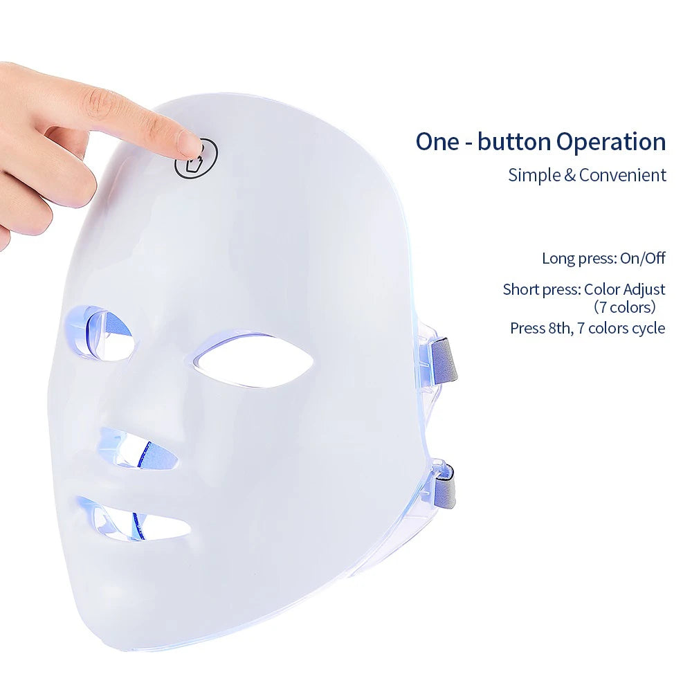 7-Color LED Facial Mask