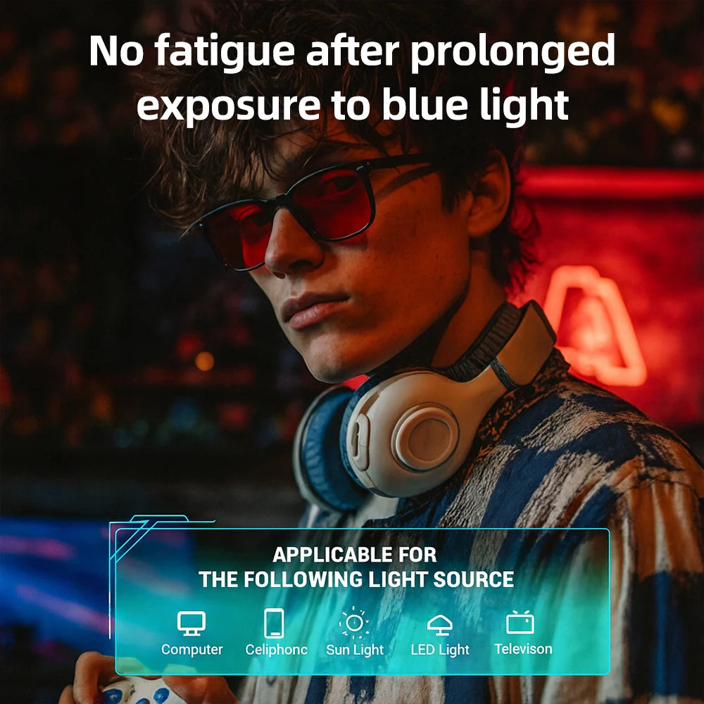 Anti Blue Light Red-Tint Glasses