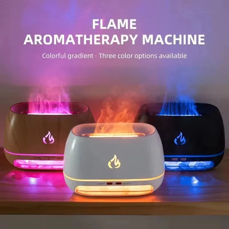 3D Flame Salt Stone Humidifier