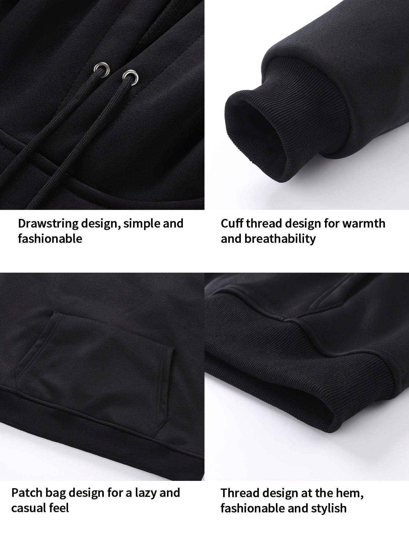 Heated Hoodie with 7 Heating Zones